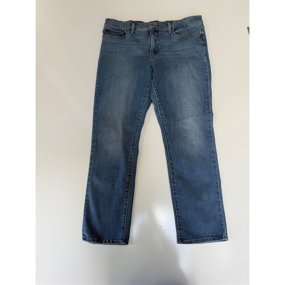 Levis 312 Shaping Slim Jeans Womens 33 Medium Wash Blue Denim Stretch Pants